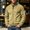 Army Green Coats for Men, variant on Mens Stand Collar Faux Suede Bomber Jacket Full Zip Rib Cuff Minimal Seam Soft Outerwear for All Season Versatile Daily Street Style Army Green S