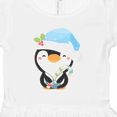 thumbnail image 4 of Inktastic Cute Christmas Penguin in Blue Hat Girls Toddler Dress, 4 of 5