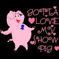 thumbnail image 3 of CafePress - Gotta Love My Show Pig - Women's Dark Pajamas, 3 of 4