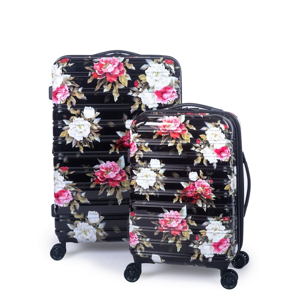 iFLY iFLY Hardside Luggage Fibertech 2 Piece set, Floral Walmart