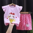 thumbnail image 2 of mgoYE Baby Girl Clothes 3-4 Years Baby Girl Summer Clothes Cute Dress Smocked Sleeveless Tops Shorts Outfits Toddler Bloomers Princess Outfit Set Watermelon Red, 2 of 4