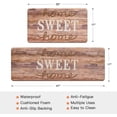thumbnail image 4 of Sweet Home Kitchen Rug Set 2 Pieces, Cushioned Anti-Fatigue Kitchen Floor Mats Waterproof Easy to Clean Comfort Standing Kitchen Mat Set (Brown), 4 of 6