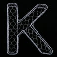 thumbnail image 3 of Romantic Iron Alphabet R Frame Wire Wreath Succulent Pot Wedding Decor, 3 of 6