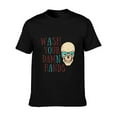 thumbnail image 6 of Men's and Women's Graphic T - Shirt with "Wash Your Damn Hands" Skull Print for Adults, Short - Sleeved Tee, 6 of 12