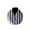 Black, variant on Cotton Blend Infinity Scarf 1 Inch Wide Stripes Print