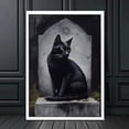 thumbnail image 1 of Arte gótico de pared oscura, bruja de cuervo victoriano, lienzo, pósteres al óleo e impresiones, Fondo de Halloween, decoración, 1 of 4