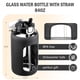 thumbnail image 2 of Botella de Agua BLUEGO 2.5L de Vidrio con Asa de Acero Inoxidable Negra, 2 of 7