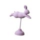 thumbnail image 2 of Adorno de conejo de madera, decoración de animales, estatua de conejo, figura de conejo para sala de estar Rosa, 2 of 9