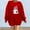Red, variant on WILLBEST hoodies for women Women's Fashionable Floral Print Short Sleeve T Shirt For Day Celebration | Round Neck Top breathable hoodie