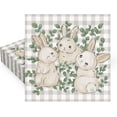 thumbnail image 1 of wqlpp-80Pcs Easter Paper Napkins Bunny Rabbit Buffalo Plaid Disposable Napkins Spring Bunnies Eucalyptus Vine Checkered Luncheon Dinner Napkins for Birthday Dining Party Supplies Table Decor, 1 of 4