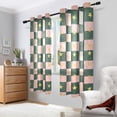 thumbnail image 2 of Yayeee Window Curtains Light Filtering 63"x42" Grommet Panel Pair Home Living Room Decor, Pink Abstract, 2 of 7