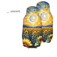 thumbnail image 6 of Sikiie Starry Sky Moon Sunflower Car Seat Protector 2 Pack Car Seat Cushion Mat, Car Seat Covers for SUV, Truck, Van, 6 of 7