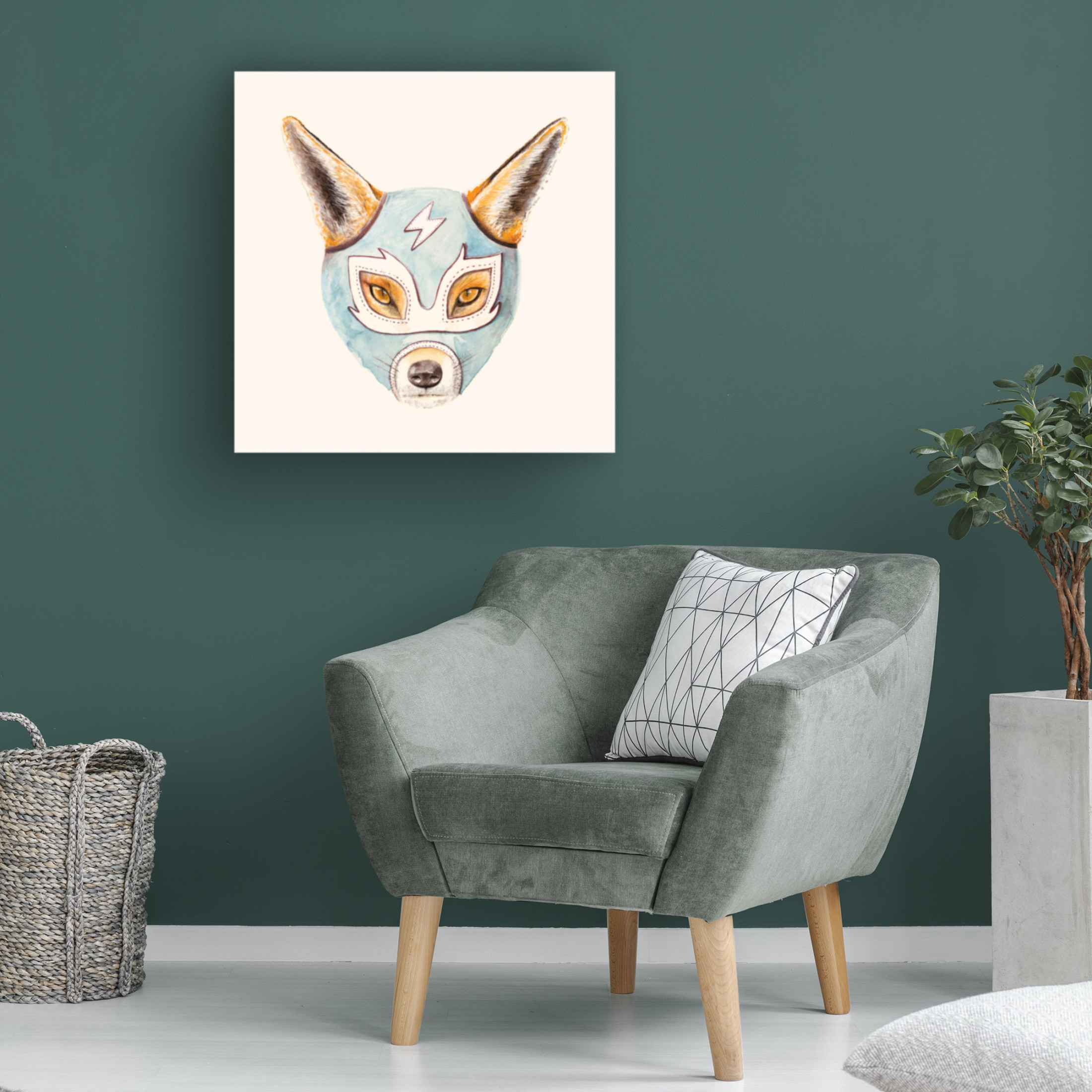 Trademark Fine Art Florent Bodart  Andrew Fox Wrestler Canvas Wall Art