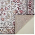 thumbnail image 3 of Matana Space Dyed Ornamental Area Rug w/Border, Gray/Pink, 6ft-7in x 9ft-6in, 3 of 6