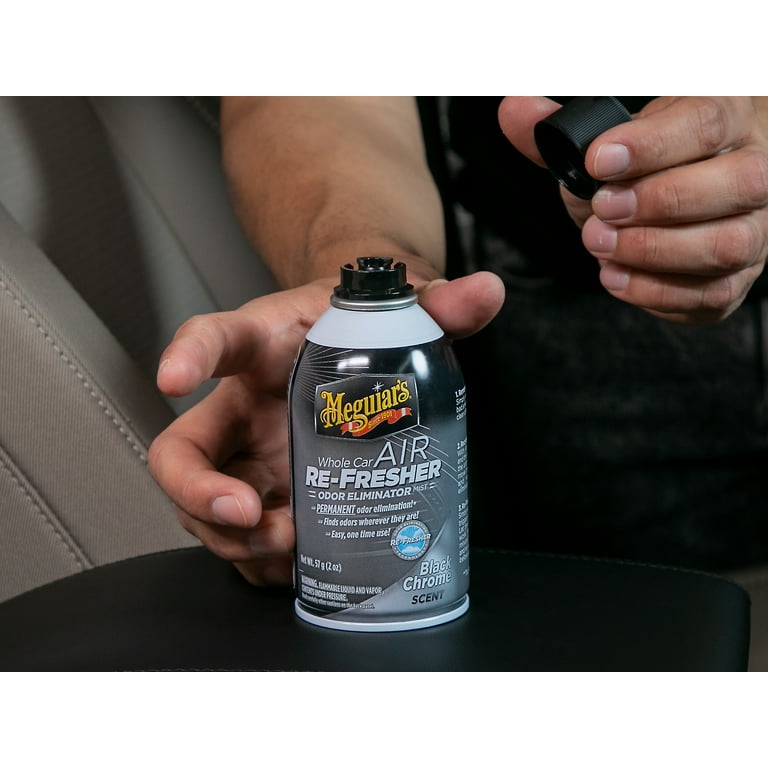 Meguiar's Whole Car Air Re-fresher Odor Eliminator *Black Chrome