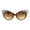 Tortoise, variant on Womens Rhinestone Iced Out Bling Cat Eye Fashion Sunglasses Blue