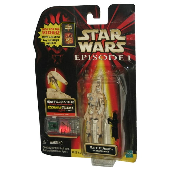 Star Wars Episode I Battle Droid Battle Damage CommTech (1998) Hasbro Figure