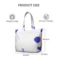 thumbnail image 4 of 22 Inch Oversized Travel Bag Lightweight Canvas Weekender Duffel with Multi Pockets, Slogan Print, 4 of 5