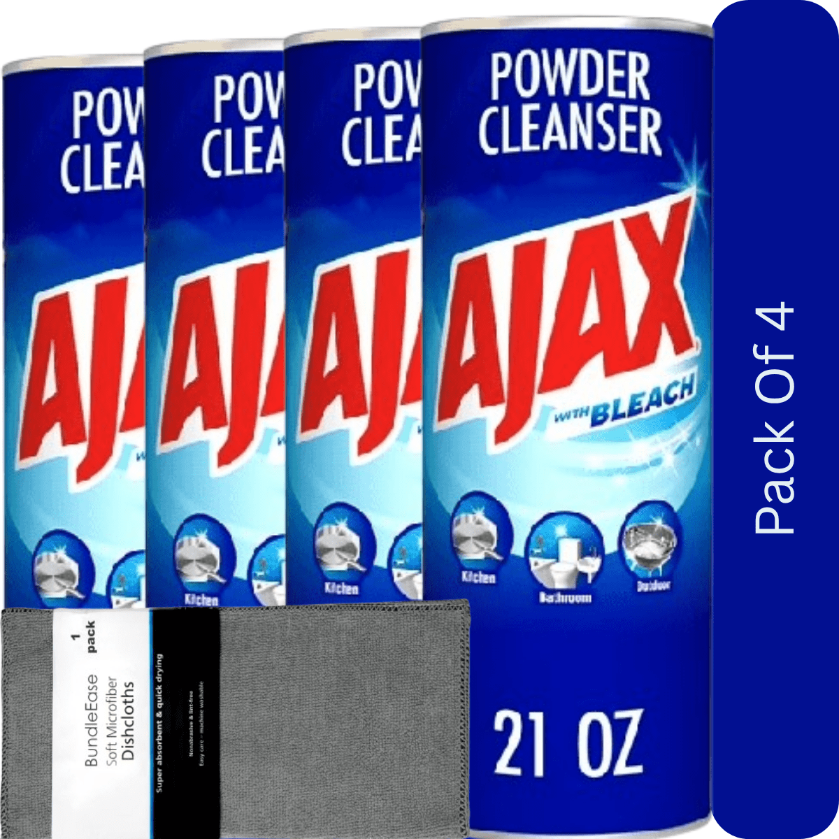 ajax 21 oz. Powder Cleanser with Bleach (12-Pack) - Walmart.com