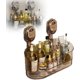 thumbnail image 1 of Estante de ducha con ventosa para baño, sin taladros, de gran capacidad y resistente, con patrón de glaciar, organizador de ducha resistente (dorado), 1 of 7