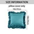 thumbnail image 6 of Unique Bargains Scalloped Square Outdoor Throw Pillow Covers Blue 18" x 18", 6 of 6