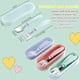 thumbnail image 2 of Juego de tenedor y cuchara para niños pequeños, juego de cubiertos de acero inoxidable para bebés con estuche de viaje apto para lavavajillas para niños, cubiertos para niños que destetan y aprenden a Namotu DLM787, 2 of 6