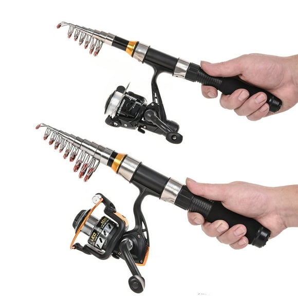 Bingirl Telescopic Fishing Rod 1.0m-2.3m Fishing Rod Glass Rod Super Short Mini bass Bait Casting Fishing Rod