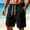 Black, variant on LEKWK Beach Cargo Shorts for Men Casual Summer Swim Trunks Quick Dry Lightweight Boardshorts Elastic Waist Drawstring Multi-Pocket Outdoor Vacation Activewear Black XL