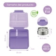 thumbnail image 2 of Lonchera niña y niño tipo incluye termo, bento box c 4 compartimentos modulables de gran capacidad, lunch box con sellado hermético , caja de almuerzo, 2 of 9