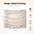thumbnail image 2 of Boho Decor Tapestry Aesthetic Midcentury Modern Delicate Swirls Tapestry Intricate Filigree Tribal Boho Abstract Shapes Wall Hanging Tapestry for Living Room House Home Office Bedroom Deco (51x59in), 2 of 6