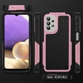 thumbnail image 6 of Nalacover Samsung Galaxy A32 4G Case, Heavy Duty 3 in 1 Rugged Shockproof Rugged Silicone Hybrid Hard PC Soft TPU Bumper Camera Raised Drop Protective Girls Women Boy Men Phone Covers, Pink, 6 of 8