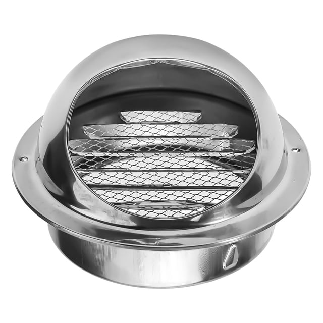 Bgsha Grille Ronde de Sortie d'Air en Acier Inoxydable pour Mur Extérieur, Chauffage et Refroidissement, Couvercle d'Évent