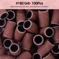 thumbnail image 4 of MelodySusie 100 Pcs Professional Sanding Bands Nail Manicure 180 Grit File Sand Piece Set, Brown, 4 of 8