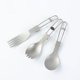 thumbnail image 4 of Al aire libre plegable tenedor cuchara Spork vajilla herramienta portátil viaje Camping, 4 of 7