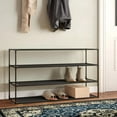 thumbnail image 3 of Jerry & Maggie Modern Shoe Rack Organizer Tower for Small Spaces Black Waterproof Fabric 4-Tier, 3 of 5