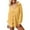 Yellow, variant on Letdown Womens Waffle Knit Shacket Jacket Casual Long Sleeve Button Down Shirts Dressy Blouses Tops Boyfriend Blouses with Pockets Loose Fit