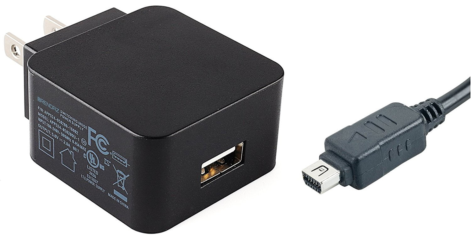 det er smukt Maleri Rubin usb wall charger and power adapter and usb cable for olympus stylus tg-310,  stylus-8010, fe-4020 and more, replacement for olympus f-2ac, f-5ac adapter  - Walmart.com