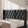 thumbnail image 3 of Better Home Products Amelia 4-Drawer Velvet King Size Platform Bed in Black, 3 of 7