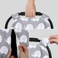 thumbnail image 5 of Carseat Covers Baby Girl, Minky Infant Car Seat Cover Winter, Peekaboo Opening Car Seat Canopy, Multi-use Baby Carrier, Stroller, Nursing Cover, 5 of 7