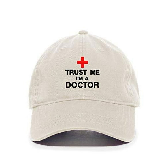 Tech Design Trust Me I'm A Doctor Baseball Cap Embroidered Cotton Adjustable Dad Hat