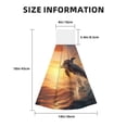 thumbnail image 3 of Disketp Sunset Dancing Dolphin A Hanging Kitchen Towel Tie Towels Tea Bar Dish Cloths Dry Towel for Laundry Room Decor (18*14in), 3 of 7