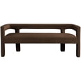 thumbnail image 4 of Meridian Furniture Athena Brown Velvet Bench, 4 of 25