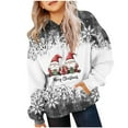 thumbnail image 2 of Darzheoy Unisex Kids Christmas Fleece Hoodie with Kangaroo Pocket Thanksgiving Sweatshirt for Boy Girl 2-14 Years, 2 of 3