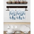 thumbnail image 3 of Blue Forest Kitchen Dish Towels for Drying Dishes Set of 2, Contemporary Silhouette Abstract Art Waffle Weave Microfiber Hand Tea Bathroom Towels Quick Dry & Absorbent Towel 15.7x23.6, 3 of 7