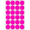 thumbnail image 1 of Royal Green Neon Colored dot Stickers 1 inch - Round Labels 25mm in Fluorescent Pink - 1200 Pack, 1 of 7