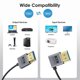 thumbnail image 2 of 0.7m Spring Coaxial 8K 48Gbps HDMI 2.1 Cable HD Video Right Angled to Straight Port Adapter Cord, 2 of 5