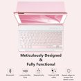thumbnail image 6 of Detachable Wireless Keyboard Folio with Pencil Holder for 10.2" iPad 7th/8th/9th Gen, 10.5" iPad Air 3 / iPad Pro 10.5，Pink, 6 of 11