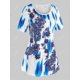 thumbnail image 2 of Tallas de talla grande tinte flores camiseta longline, 2 of 5