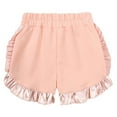 thumbnail image 6 of FAIWAD Kids Girls 2 Piece Set Summer Ruffle Trim Short Sleeve Tops and Drawstring Elastic Waist Shorts, 6 of 9