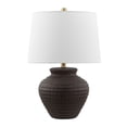 thumbnail image 4 of Safavieh Ledger 22.5 in. Textured Ceramic Table Lamp, Brown, 4 of 5